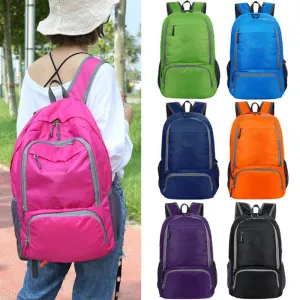 Sidiou Group Outdoor Folding Backpack Portable Zipper Travel Bags Waterproof Leisure Folding Bag