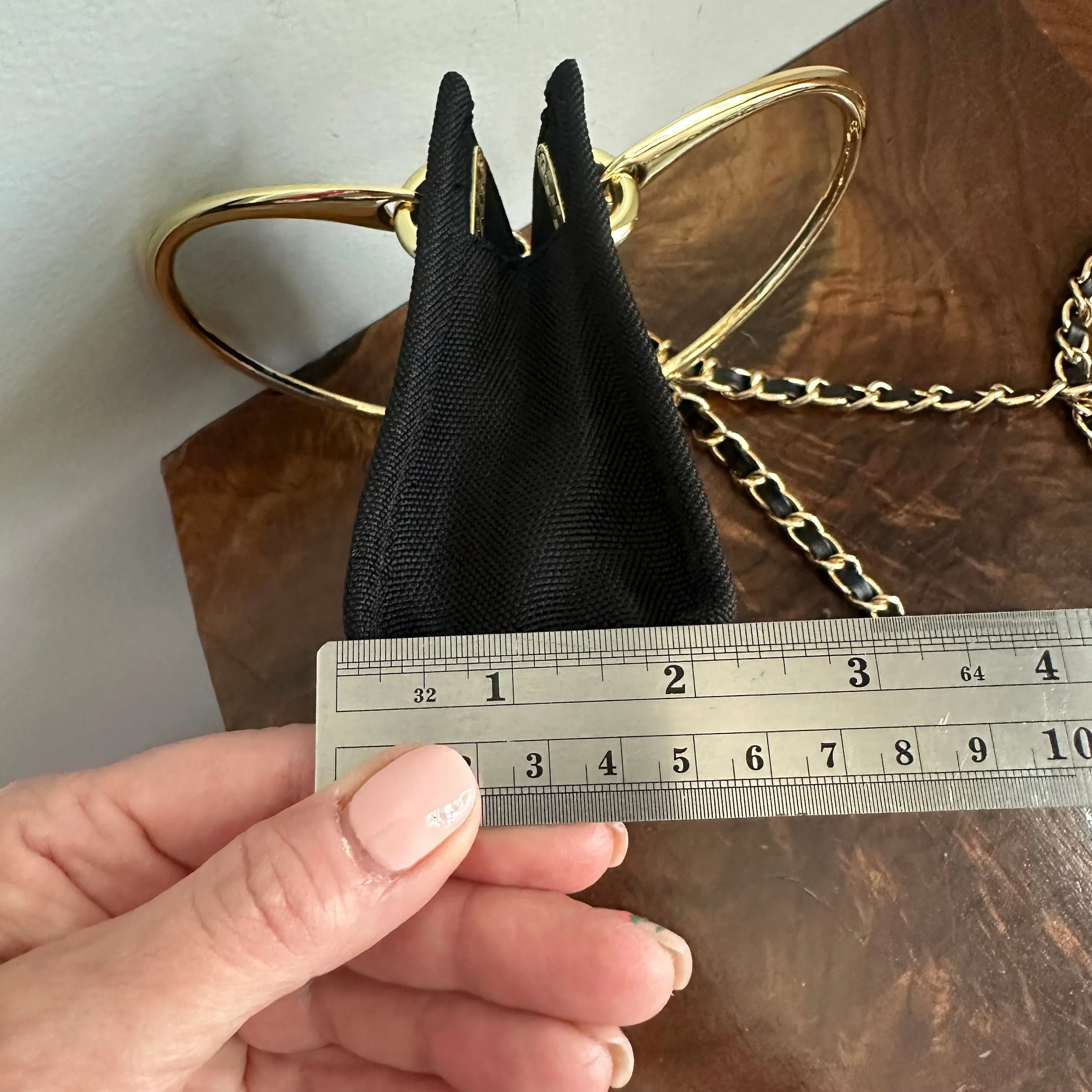 The Junco Crossbody Bag with Gold Handles - Black Dior