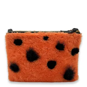 Trio Crossbody Bag Orange, Gold hardware