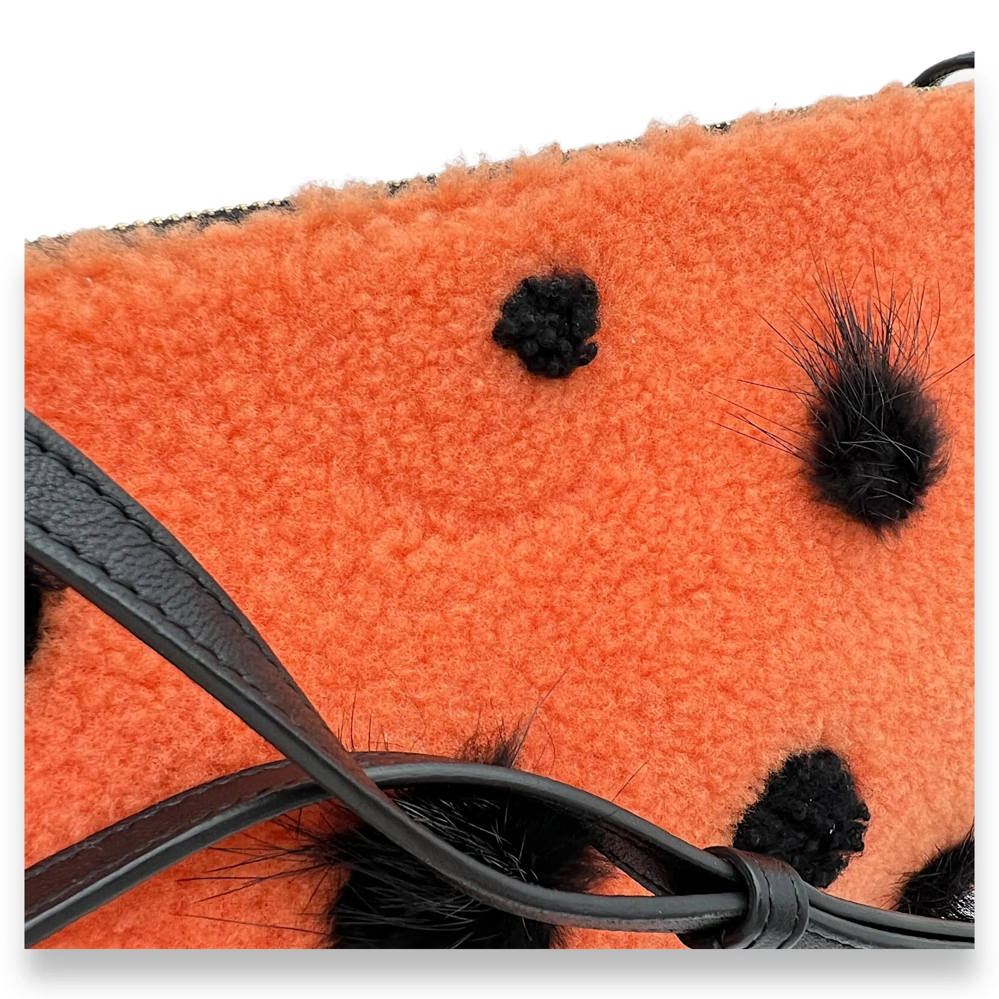 Trio Crossbody Bag Orange, Gold hardware