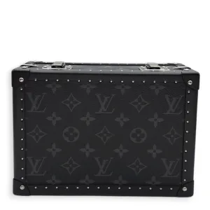 Trunk Box Monogram Eclipse Crossbody Bag in Monogram Coated Canvas/Calfskin, Silver hardware