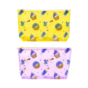 Vinyl Boat-Shaped Pouch -SWEETS PATTERN-