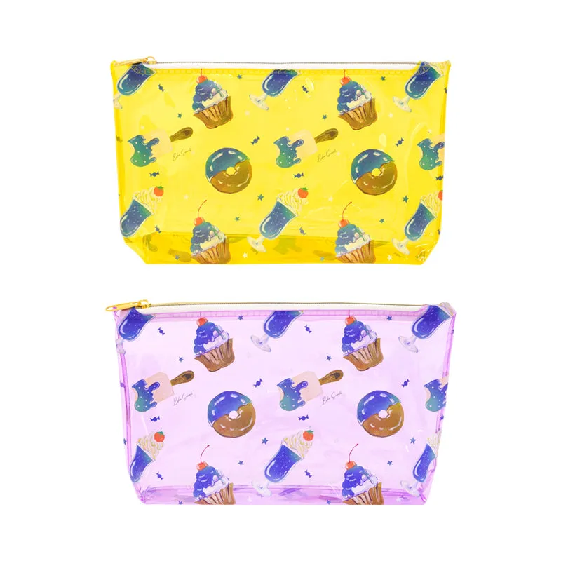 Vinyl Boat-Shaped Pouch -SWEETS PATTERN-