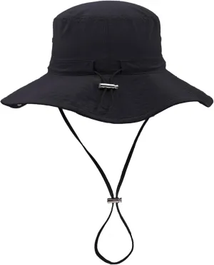 Waterproof Bucket Rain Hat for Women Wide Brim UV Protection Foldable Mesh Soft Boonie Beach Fishing Cowboy Hat Men