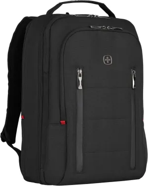 Wenger City Traveler Carry-On Laptop Backpack 40.64 cm 16 Inch with 12 Inch Tablet Pocket Black