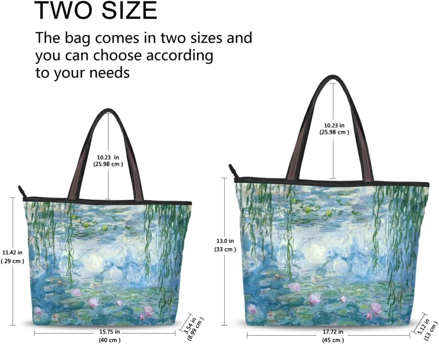 Women's Tote Shoulder Bag Monet Sailboat Sea Top Handle Bag Handbag