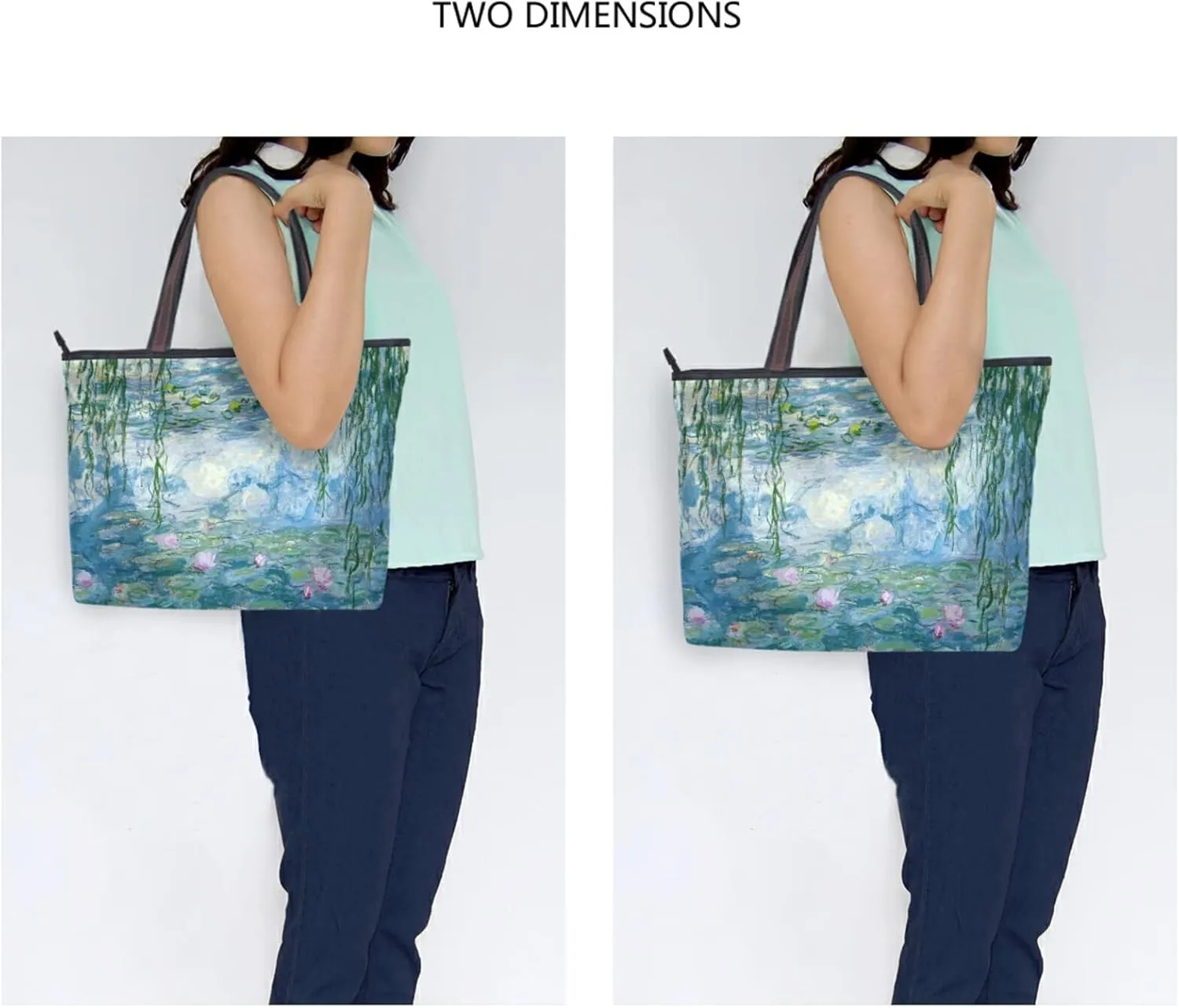 Women's Tote Shoulder Bag Monet Sailboat Sea Top Handle Bag Handbag